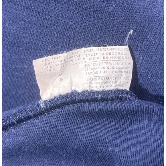 Champion Womens Medium Blue Rainbow Logo Powerblend Pullover‎ Hoodie - Picture 5 of 6